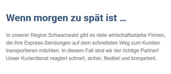 Express Sendungen in 78267 Aach