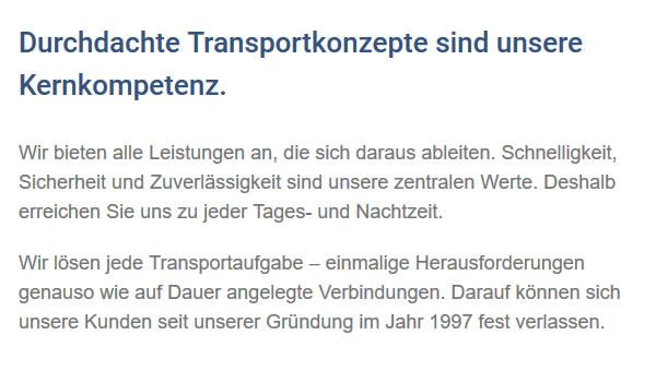 Transportaufgaben aus 78267 Aach